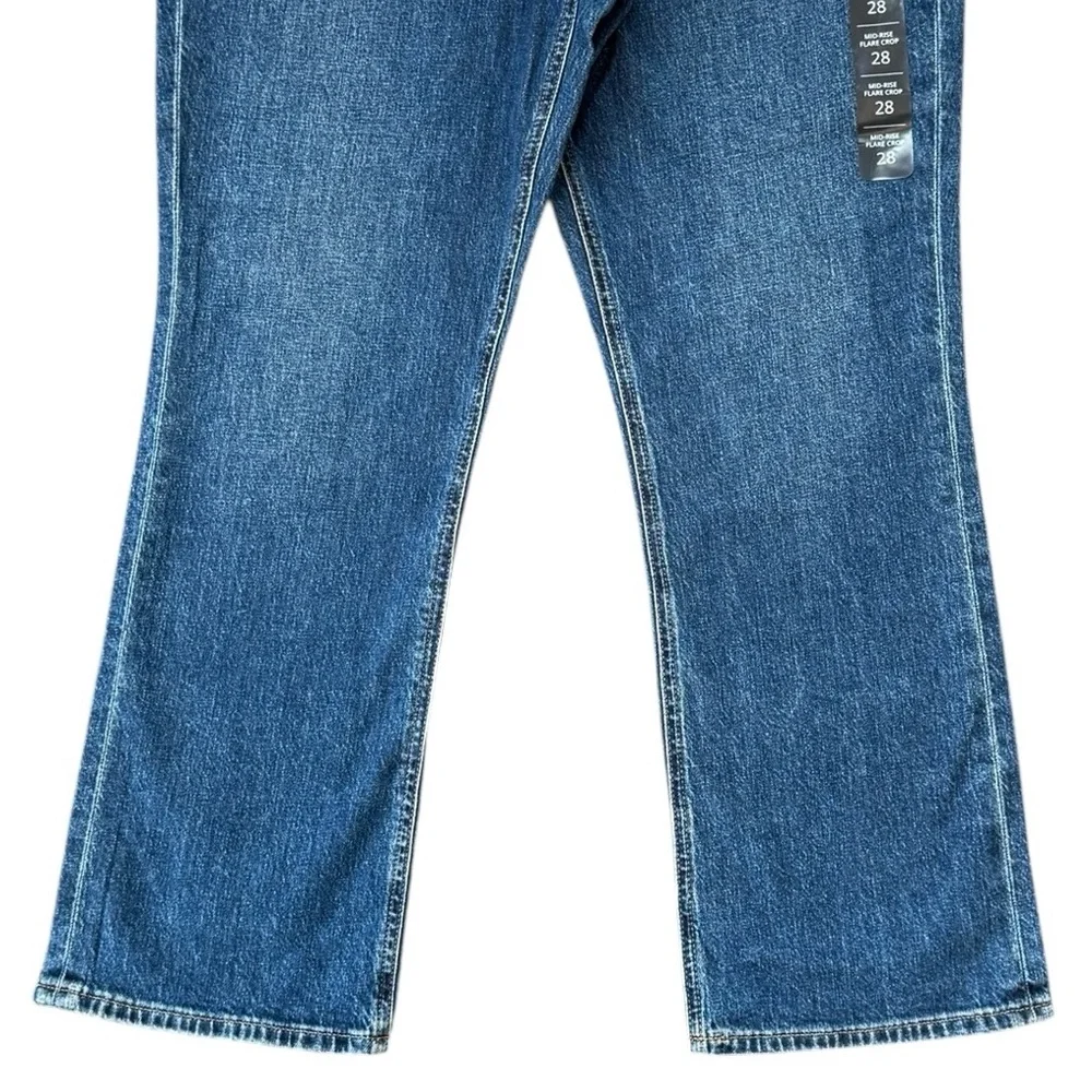 J. Crew Mid Rise Flare Crop Signature Stretch